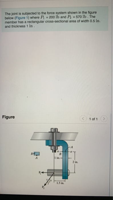 Solved Part A Determine the normal stress at point A. | Chegg.com