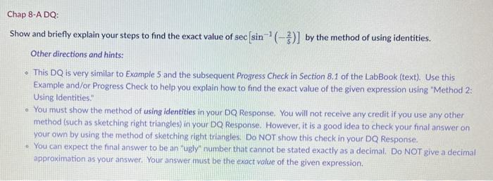 Solved Show and briefly explain your steps to find the exact | Chegg.com