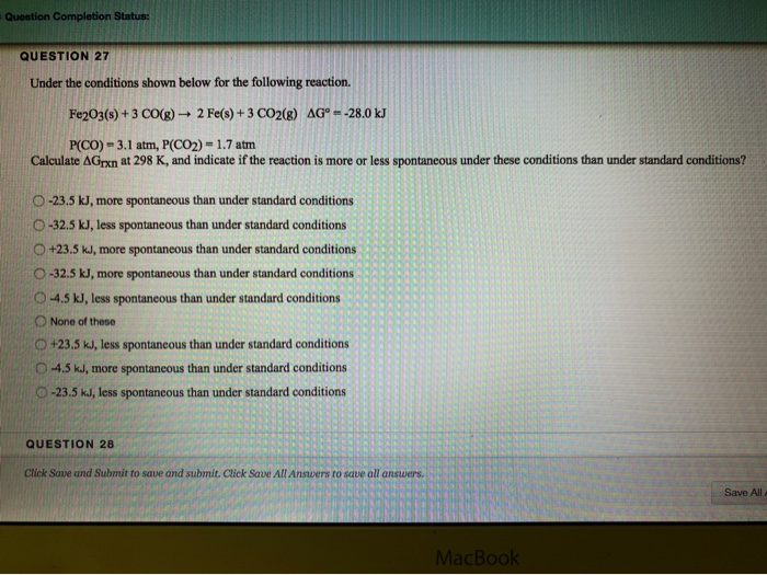 Solved Question Completion Status: QUESTION 27 Under the | Chegg.com