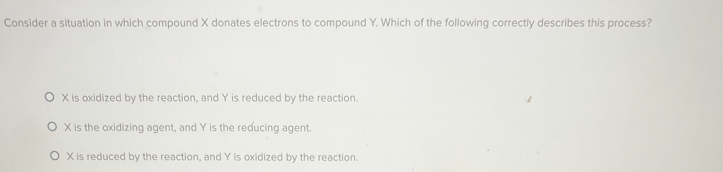Solved Consider a situation in which compound x ﻿donates | Chegg.com