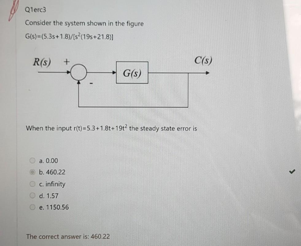 Solved Q1erc3 Consider the system shown in the figure | Chegg.com