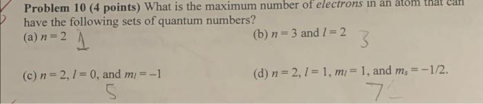 Solved Problem 10 (4 points) What is the maximum number of | Chegg.com