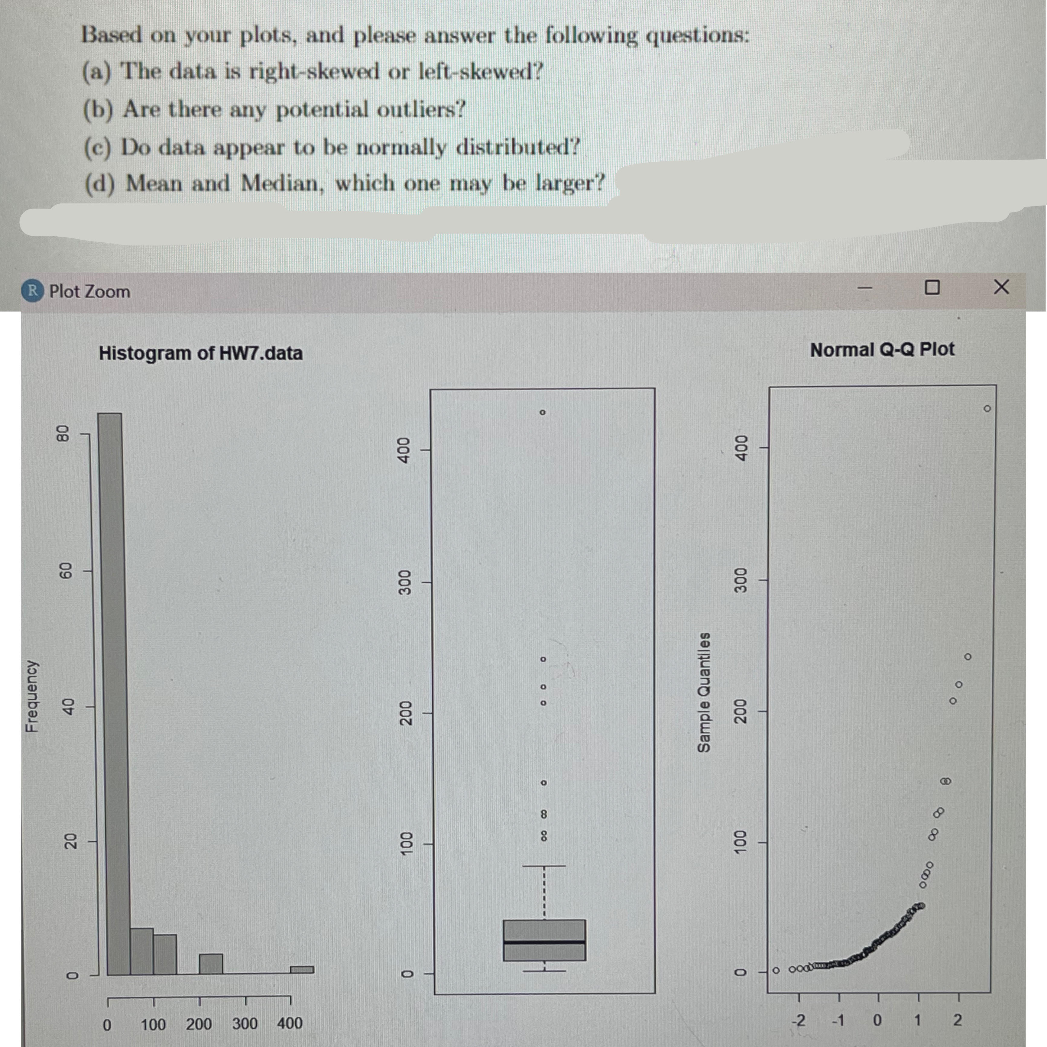 Solved Based on your plots, and please answer the following | Chegg.com