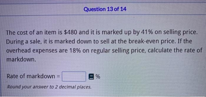solved-question-13-of-14-the-cost-of-an-item-is-480-and-it-chegg