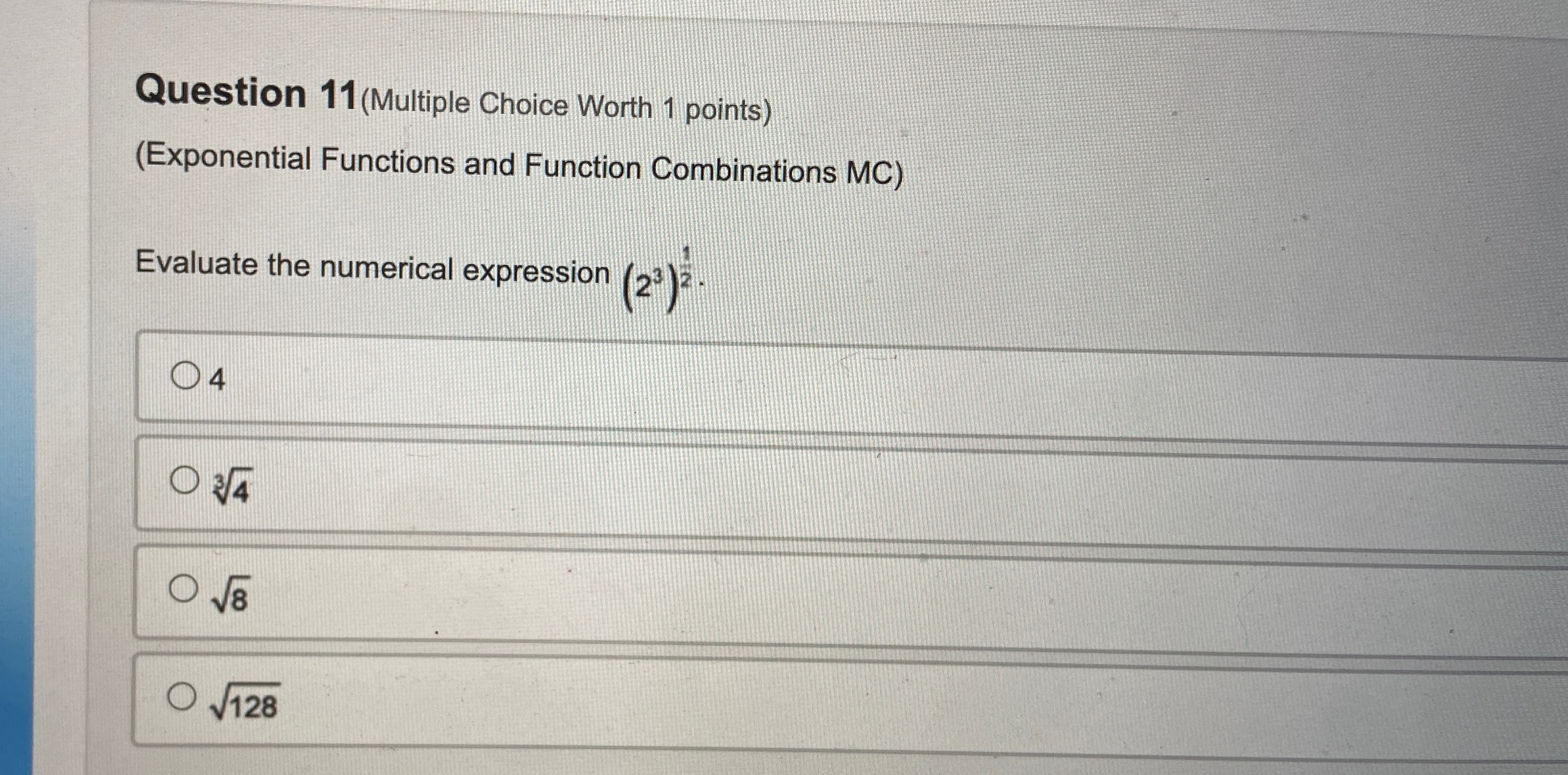 Solved Question 11(Multiple Choice Worth 1 | Chegg.com