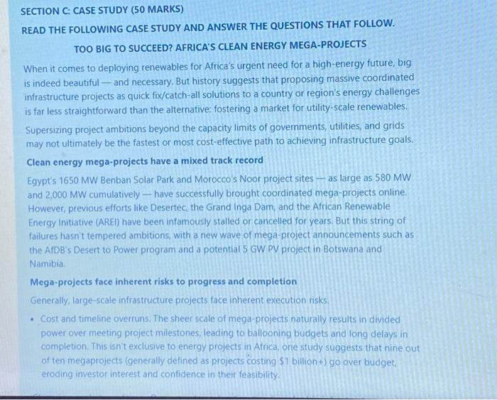 Solved READ THE FOLLOWING CASE STUDY AND ANSWER THE | Chegg.com