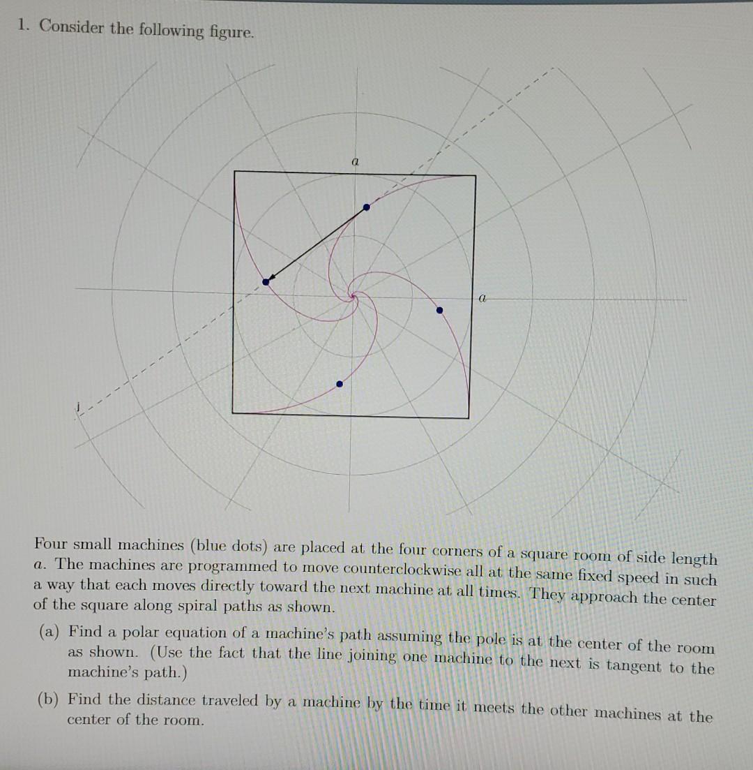 Solved 1. Consider the following figure. a Four small | Chegg.com