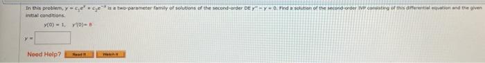 Need Help? Y) - 1.710- Initiat conditions In this problem, see it a pri plats 2010. PUESTOS e puu ottaa rapo-prosesan A tonos