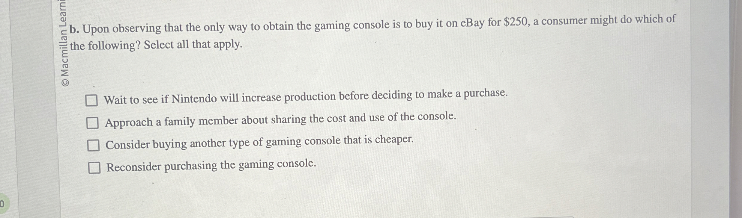 Solved b. ﻿Upon observing that the only way to obtain the | Chegg.com