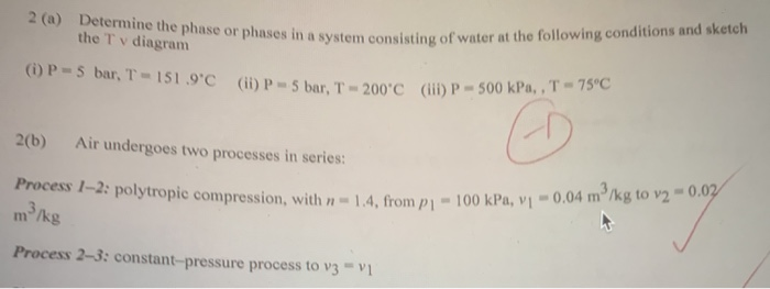 Solved 2 (a) Determine the phase or phases in a system | Chegg.com