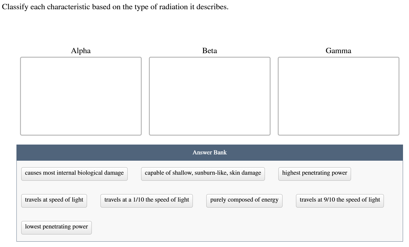 Solved Classify each characteristic based on the type of | Chegg.com