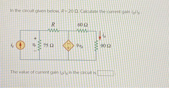 Solved In the circuit given below, R= 20 02. Calculate the | Chegg.com
