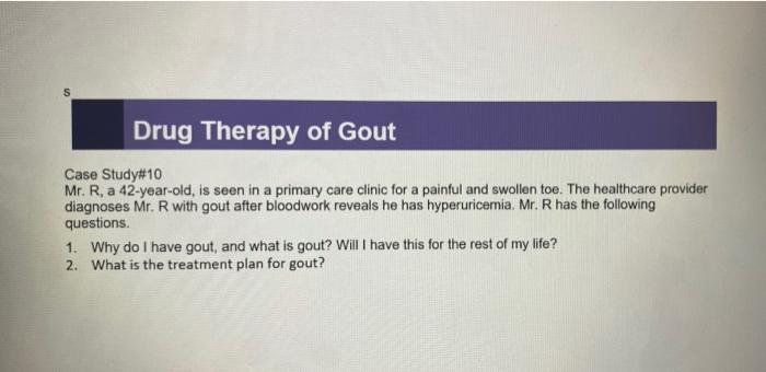 gout case study pdf