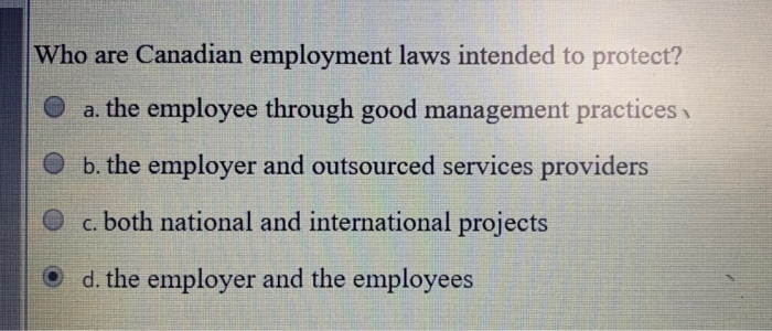 Canadian Employment Laws