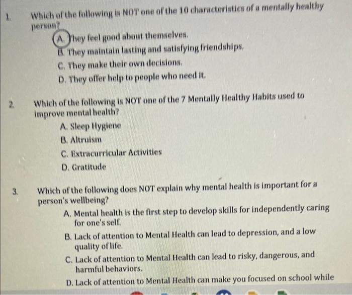Solved Which Of The Following Is Not One Of The 10 Chegg Com