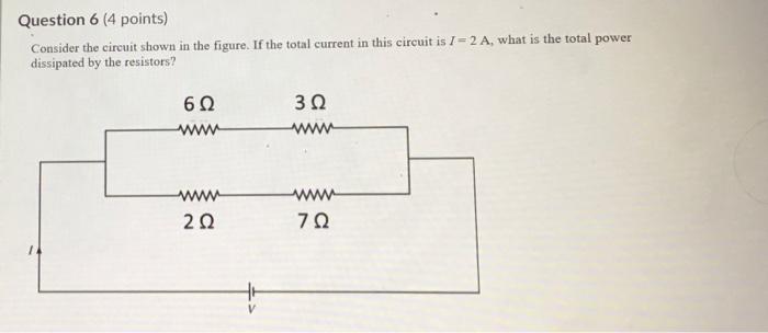 Solved Question 6 (4 points) Consider the circuit shown in | Chegg.com