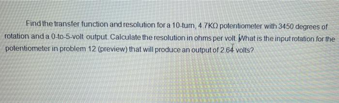 Solved Find the transfer function and resolution for a | Chegg.com