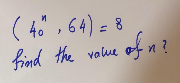 Solved ° find the value of n? | Chegg.com