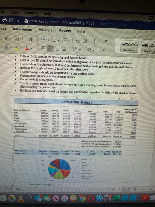 Solved 50 . 2 Excel Assignment - Compatibility Mode Saved to | Chegg.com