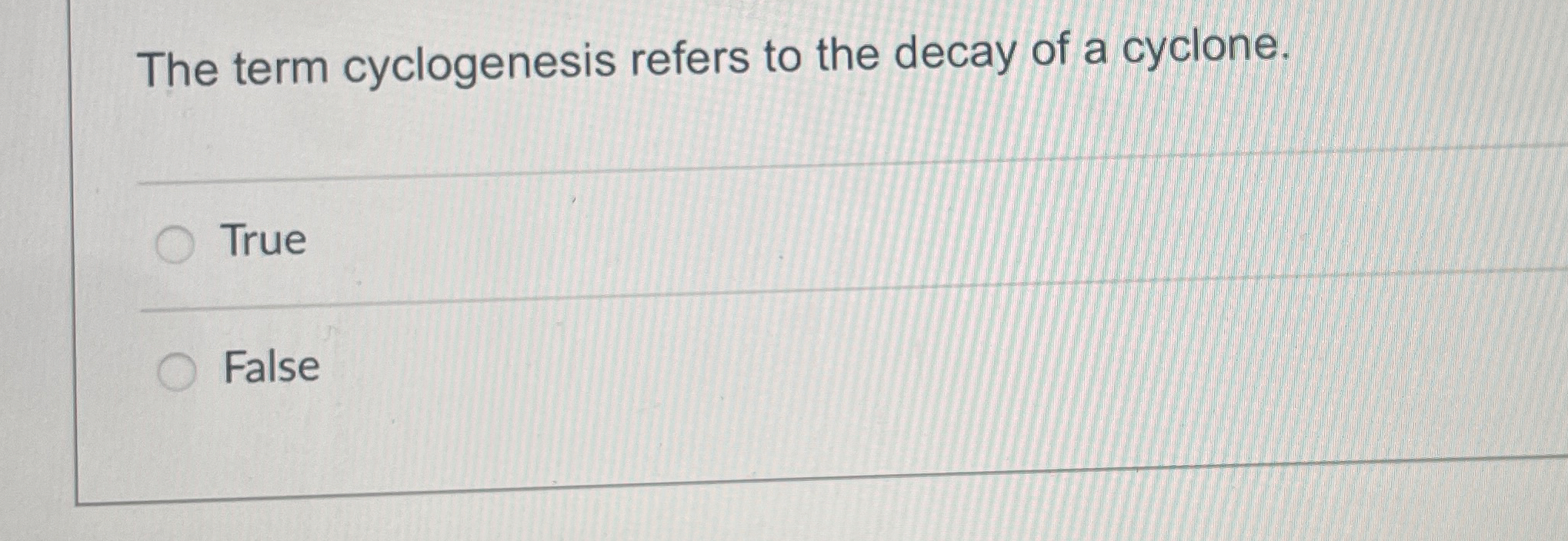 Solved The term cyclogenesis refers to the decay of a | Chegg.com