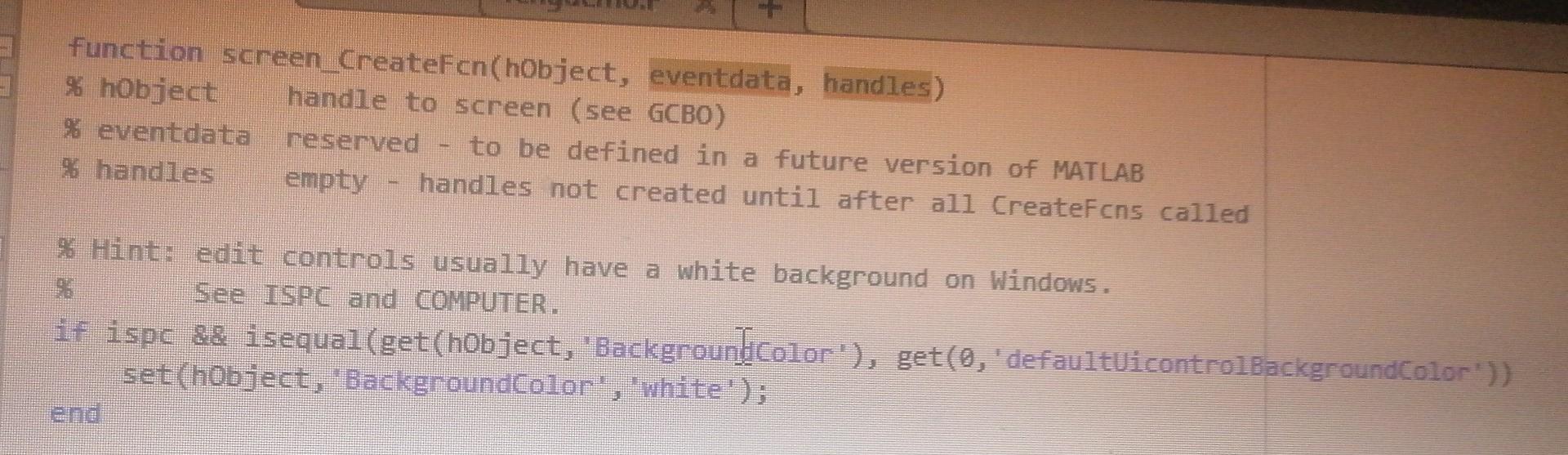 Solved In this fig for matlab gui i named the edit text | Chegg.com