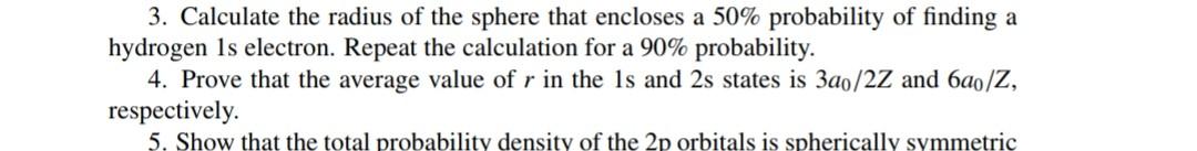 Solved 3. Calculate the radius of the sphere that encloses a | Chegg.com