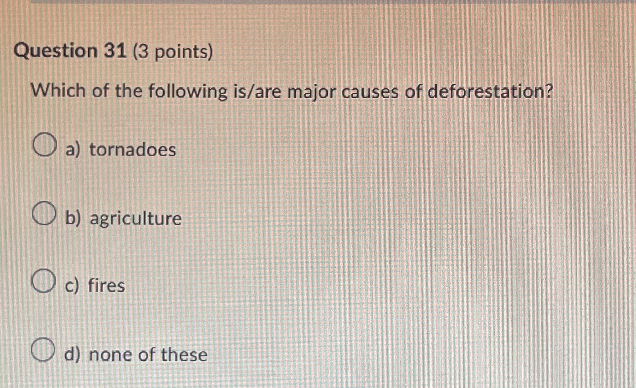 Solved Question 31 (3 ﻿points)Which of the following is/are | Chegg.com