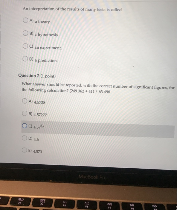 Solved An interpretation of the results of many tests is | Chegg.com