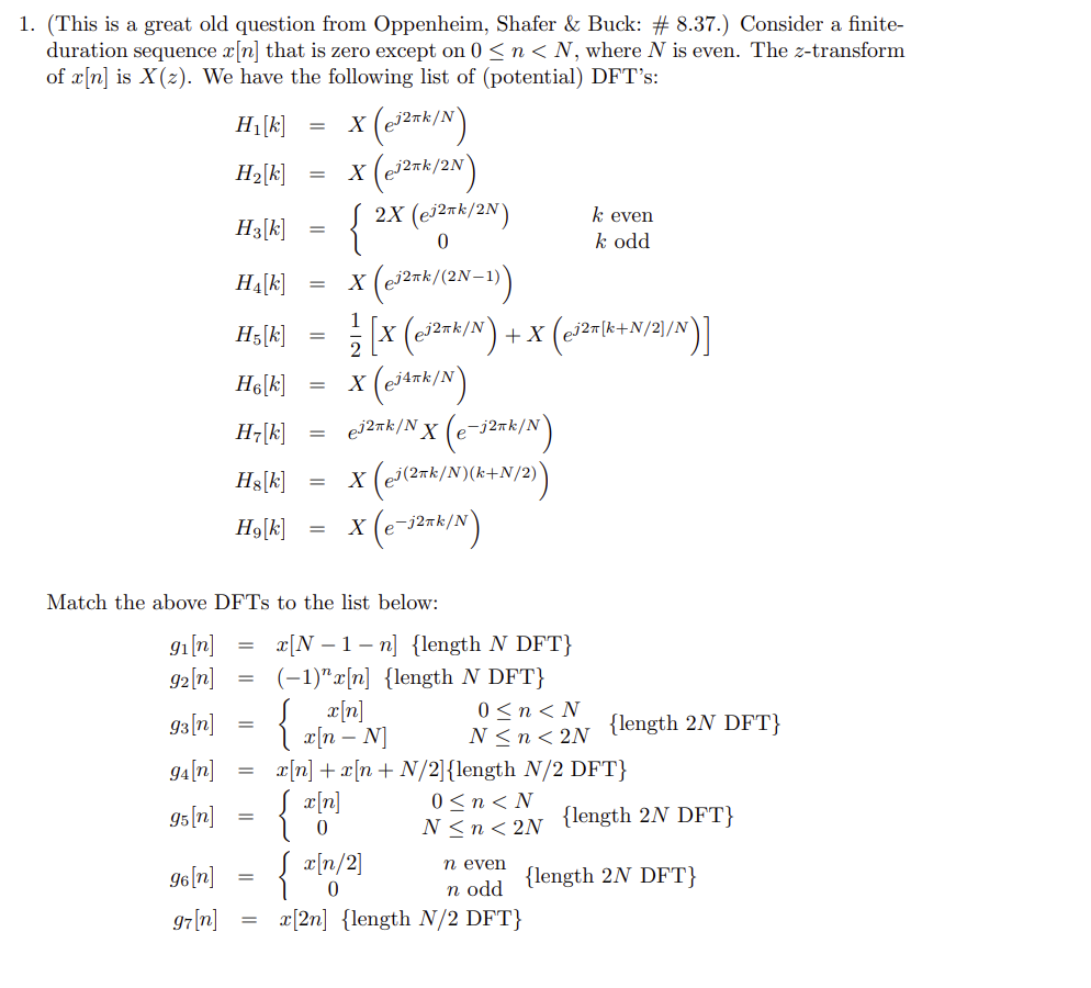 Solved This Is A Great Old Question From Oppenheim Shafer