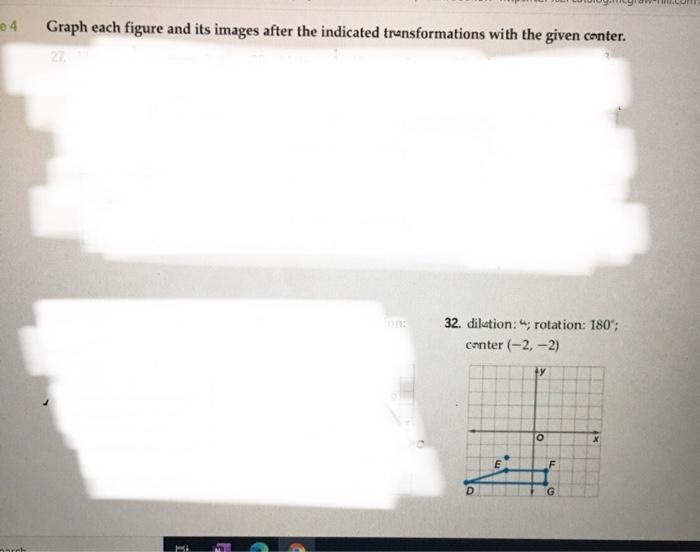 Solved 4 Graph Each Figure And Its Images After The Chegg Com   Image