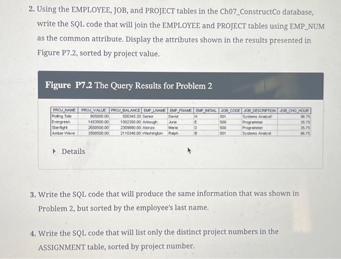 Solved Note that the ASSIGNMENT table in Figure P7.1 | Chegg.com