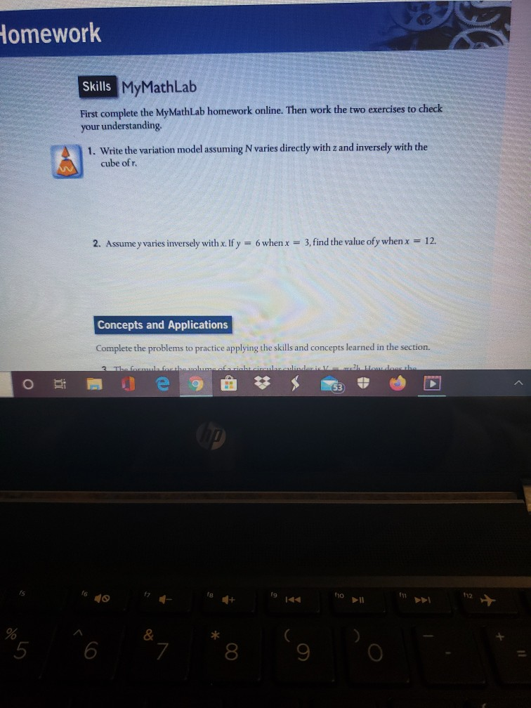 Solved Homework Skills MyMathLab First complete the My | Chegg.com