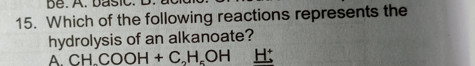 Which of the following reactions represents the | Chegg.com