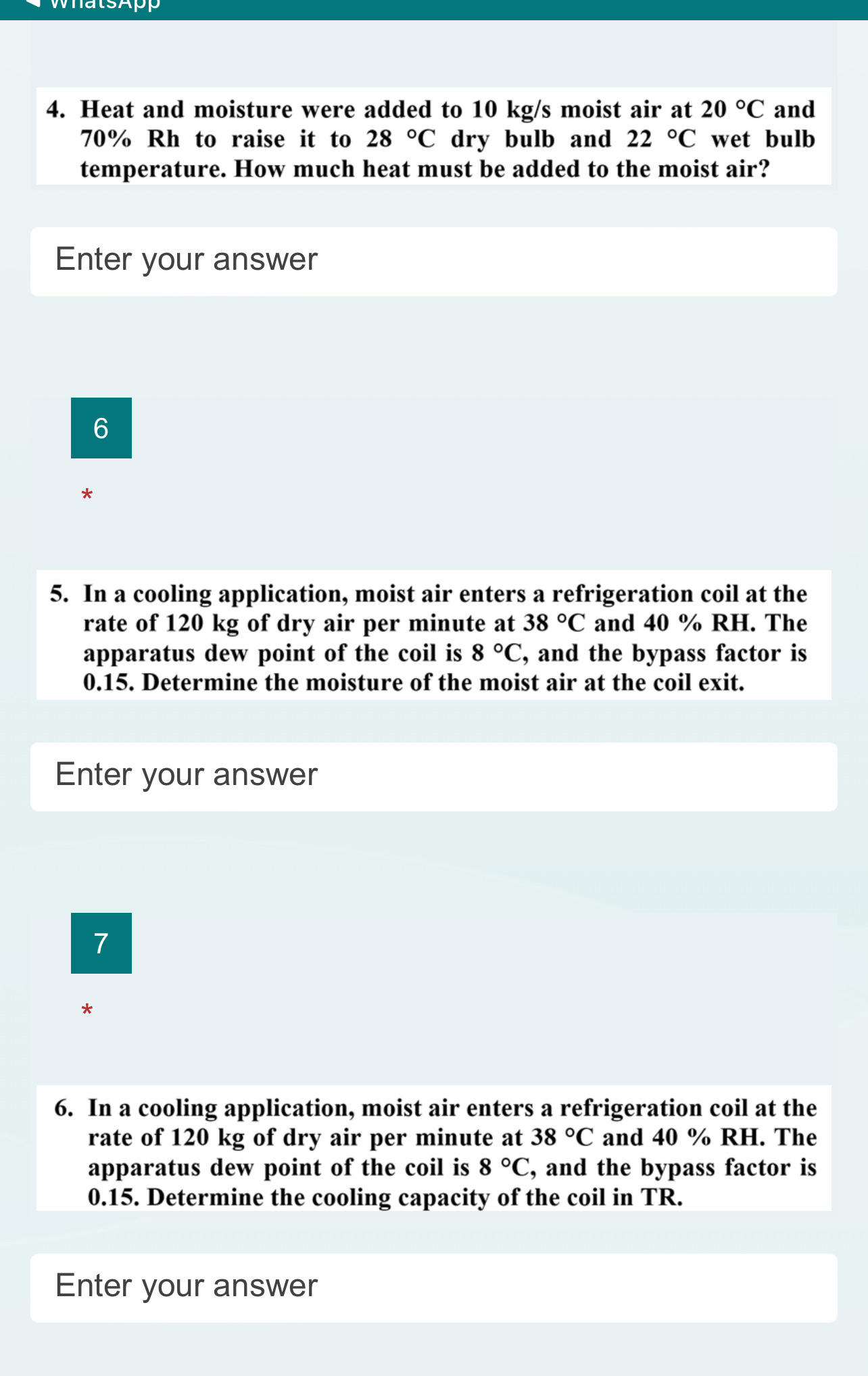 Solved Please don't write AI answers use Psychrometric chart | Chegg.com