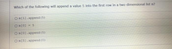 Solved When Passing A 2D List To A Function The List s Chegg