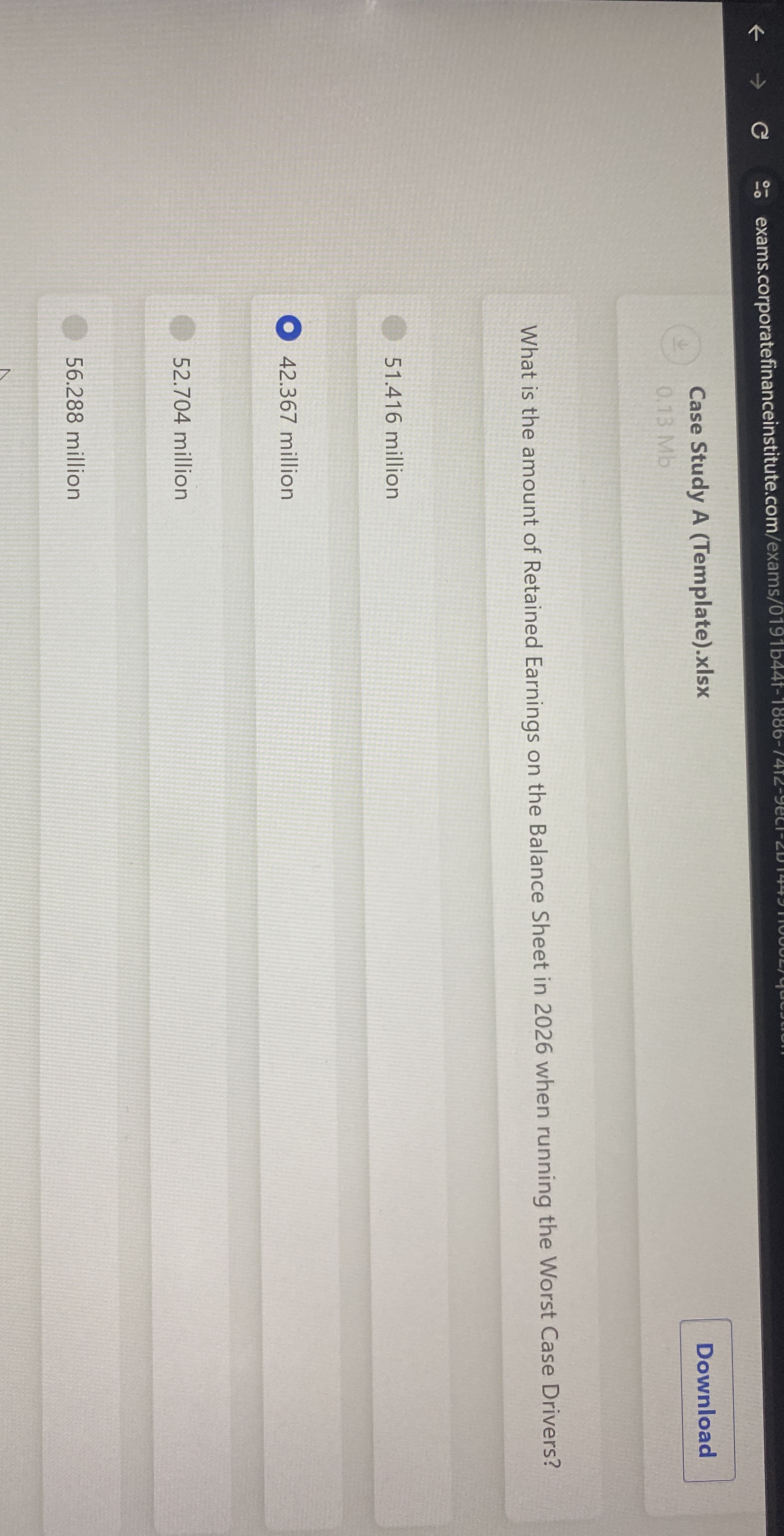 Case Study A (Template).xlsx0.13 ﻿MbWhat is the