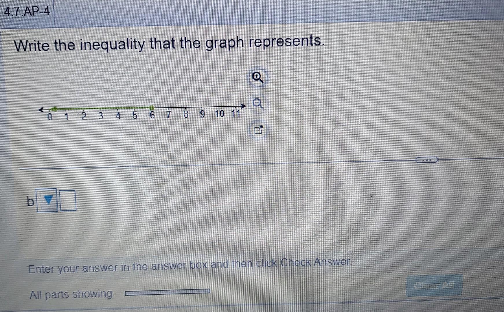 Solved Write the inequality that the graph represents. b | Chegg.com