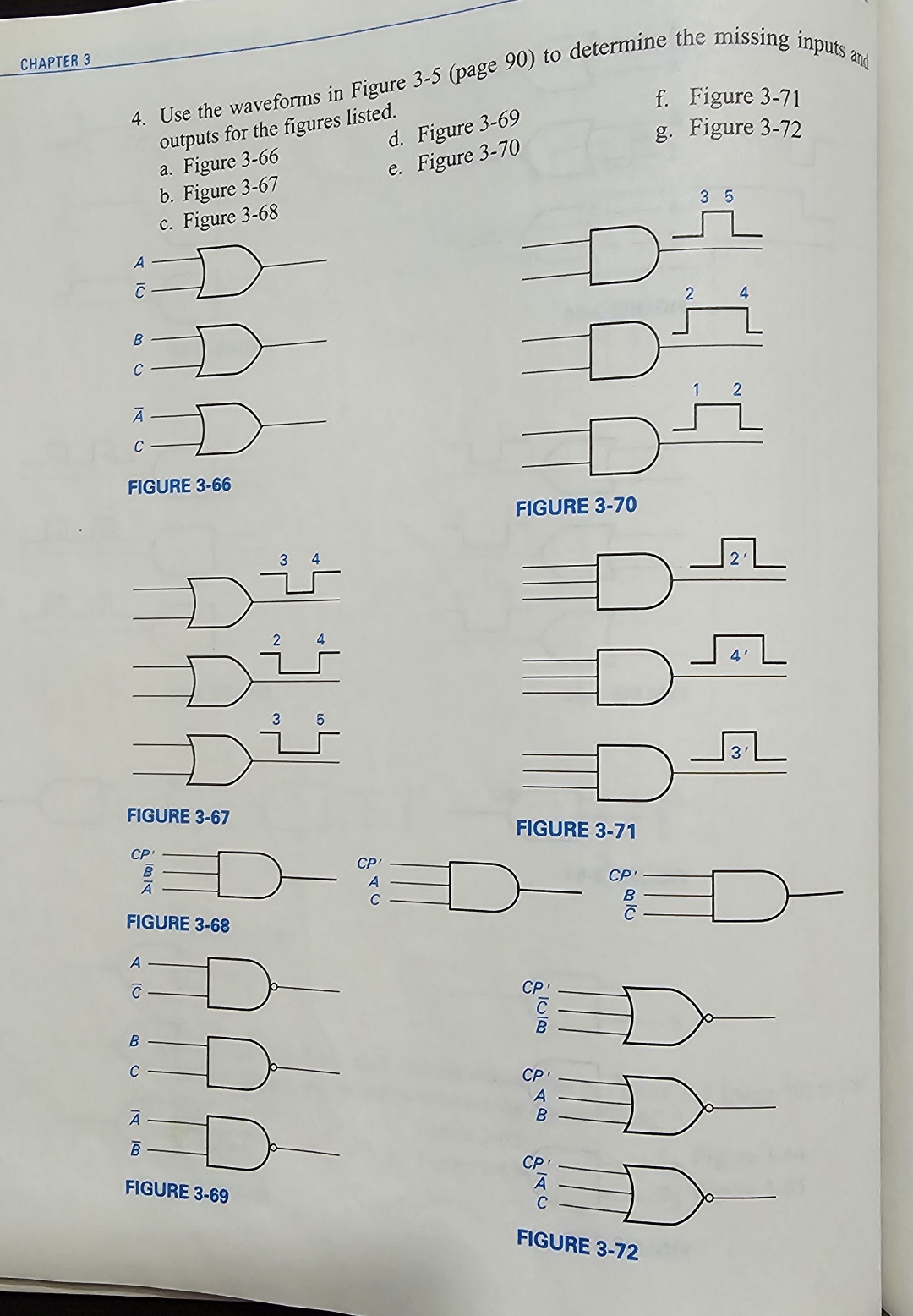 Missing Inputs Solved CHAPTER 34. Use the waveforms in Figure 3-5 (page | Chegg.com