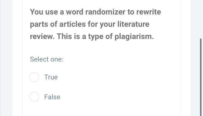 solved-which-of-the-following-will-not-result-in-plagiarism-chegg