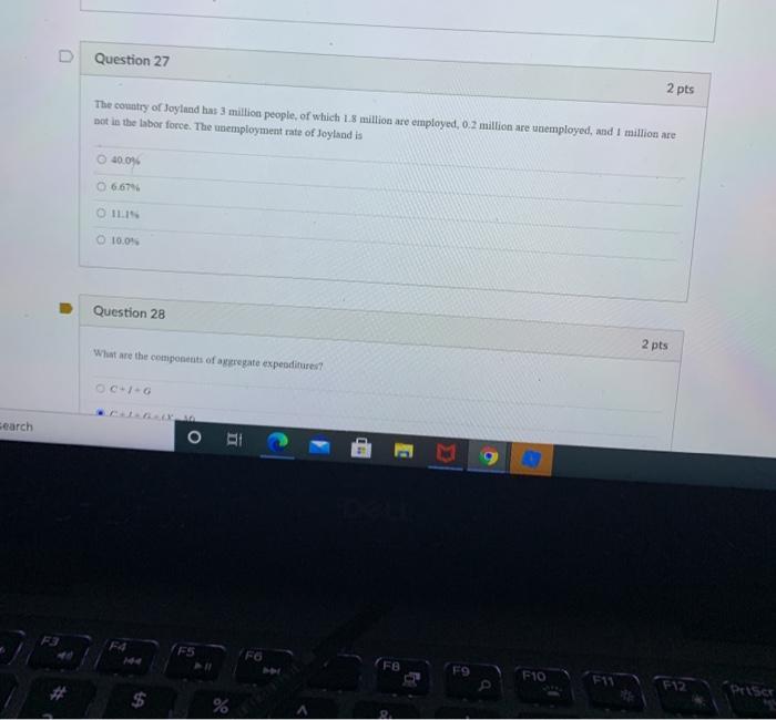 Solved D Question 20 2 pts When government spending results | Chegg.com