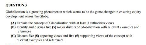 What are the five drivers of globalization