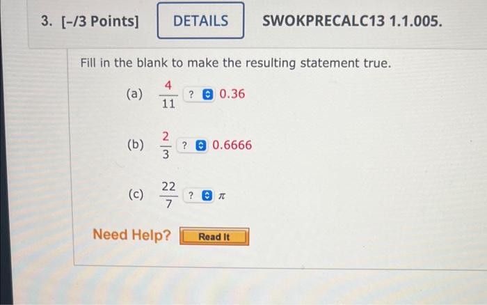 Solved Fill in the blank to make the resulting statement | Chegg.com