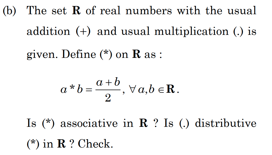 Real Number Set R Solved (b) The set R of real numbers with the | Chegg.com