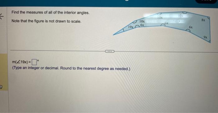 Solved Find the measures of all of the interior angles. Note | Chegg.com