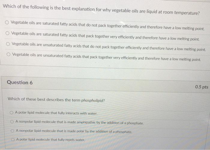 Solved Which of the following is the best explanation for