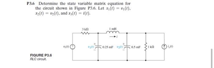 Solved QUESTION 2 Determine the state variable model of the