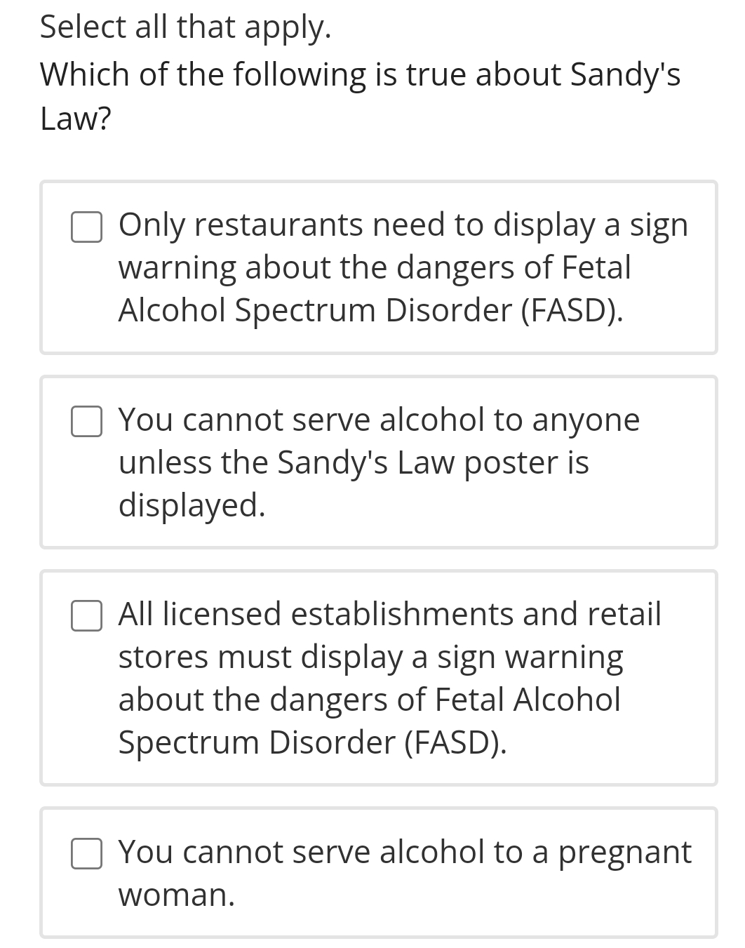 Solved Select all that apply.Which of the following is true | Chegg.com