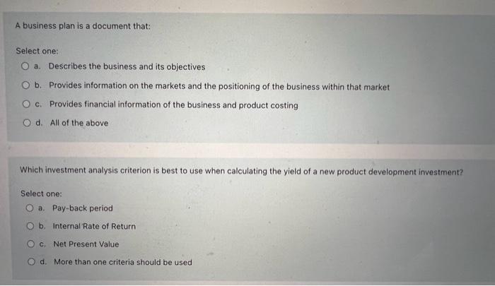 the business plan is a selling document