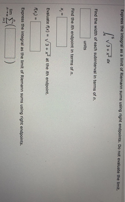 solved-express-the-integral-as-a-limit-of-riemann-sums-using-chegg