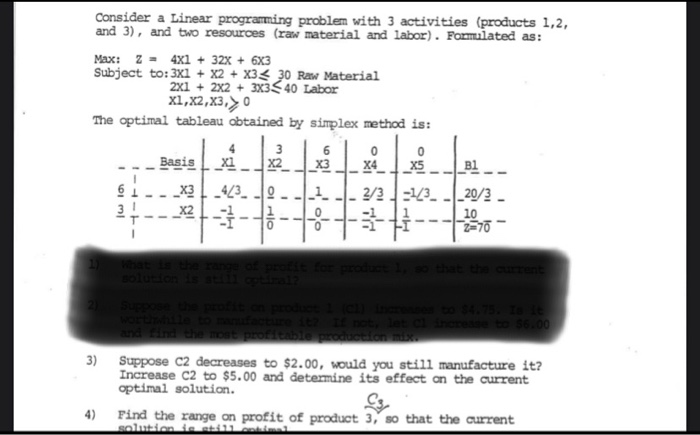 Solved Consider a Linear programming problem with 3 | Chegg.com